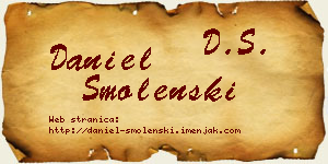 Daniel Smolenski vizit kartica